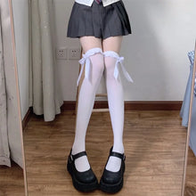 Load image into Gallery viewer, Lace Ribbon Knee High Socks
