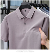Load image into Gallery viewer, Men's 100% Cotton Polo Shirt - Summer Casual Breathable Tee,19 Colors,Ideal for Golf and Sports,Business Casual,Silk-Like Finish
