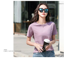 Load image into Gallery viewer, MRMT 2026 Brand New Women's Casual T-shirt White Pure Cotton Quality Short Sleeve Loose Women Fashion Tops Women T shirts Tees
