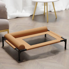 Load image into Gallery viewer, Pet Furniture Mesh Elevated Dog Beds Breathable Removable Raised Dog Bed with Pillow Outside Dog Bed Cat Patio Sunbathing
