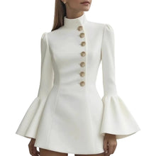 Load image into Gallery viewer, Elegant Bell Sleeve Slim Midi Dress
