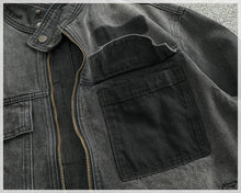 Load image into Gallery viewer, Washed Cargo Denim Jacket
