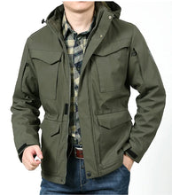Load image into Gallery viewer, Waterproof Hooded Tactical Field Jacket
