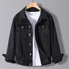 Load image into Gallery viewer, Black Y2K Denim Jacket
