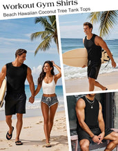 Load image into Gallery viewer, Mens Tank Tops Workout Sleeveless Shirts Summer Solid Color Polyester Quick Drying Tanks for Men Summer Beach Sports T-Shirts
