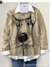 Load image into Gallery viewer, Festive Printed Winter Knit Sweater
