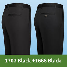Load image into Gallery viewer, Men’s Classic Black Slim Fit Office Dress Pants
