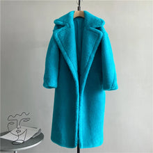 Load image into Gallery viewer, Winter Jacket Women Long Coat  Wool Woven Fabric Thick Warm Outerwear Oversize Fashion Streetwear Teddy Bear Coats
