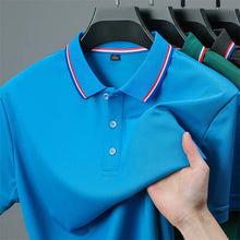 Load image into Gallery viewer, Men's Casual Solid Color Short Sleeve Polo Shirt  Summer Fashionable Comfortable Versatile Top for Men
