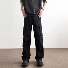 Load image into Gallery viewer, Pants Men's Trendy American Paratrooper Overalls Men's Summer Casual Handsome Outdoor Loose Straight

