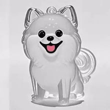 Load image into Gallery viewer, Transparent Cute Dog Pendant Keychain Creative Pet Hair Storage Capsule Hanging Ornament for Pet Lover DIY Pet Memorial Keychain
