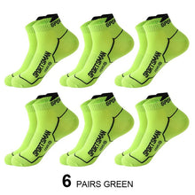 Load image into Gallery viewer, Men’s Cotton Mesh Ankle Sports Socks – 6 Pairs
