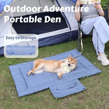 Load image into Gallery viewer, All-Season Portable Pet Bed for Outdoor &amp; Indoor Use: Waterproof, Chew-Resistant  Mat for Dogs and Cats with Easy-Clean Design
