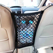 Load image into Gallery viewer, Pet Car Barrier Dog Car Barrier with Automatic Safety Mesh Storage Bag Pet Barrier Guard Back Seat Safety Protector Mesh Net
