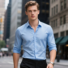 Load image into Gallery viewer, Elastic Solid Casual Business Shirt
