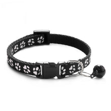Load image into Gallery viewer, Pet Collar With Bell Cartoon Footprint Colorful Dog Puppy Cat Accessories Kitten Collar Adjustable Safety Bell Ring Necklace Pet
