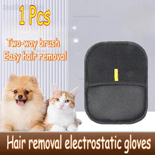 Load image into Gallery viewer, Pet Grooming Gloves Static Dedusting Brush Pet Hair Remover Brush Removing Dog Cat Hair From Sofa Carpet Clothes Pet Products
