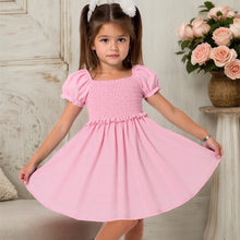 Load image into Gallery viewer, Pink Shirred Princess Summer Dress

