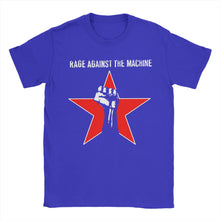Load image into Gallery viewer, Rage Against the Machine T Shirts for Men 100% Cotton Unique T-Shirt Round Neck  Tee Shirt Short Sleeve Clothes Big Size
