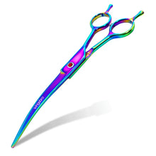 Load image into Gallery viewer, Pet Grooming Scissors   7inch Right and Left Hand Curved Scissors For Dog Grooming
