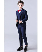 Load image into Gallery viewer, Formal Kids Plaid Tuxedo Suit
