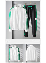 Load image into Gallery viewer, Autumn Mens Sportswear Suits Fashion Tracksuit 2 Piece Sets Jacket+Pants Sweatsuit Man Outdoor Joggers Running Sports Suits 5XL
