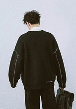 Load image into Gallery viewer, Retro Patchwork Knit Cardigan
