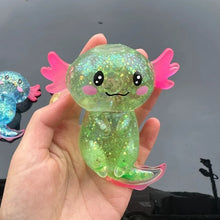 Load image into Gallery viewer, Colorful Salamander Maltose Fidgets Toys Squishy Malt Sugar Stretchy Axolotl Fun Squeeze Birthday Supplies Anti-Anxiety Gift
