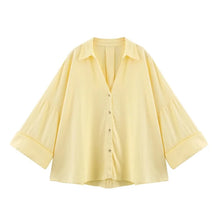 Load image into Gallery viewer, Striped Oversize Summer Shirt Women
