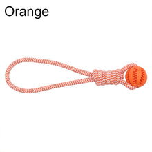 Load image into Gallery viewer, Pet Toy Dog Bite-Resistant Cotton Rope Hand-Held Treat Ball for Teeth Cleaning and Training, Interactive Educational Toy Ball
