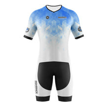 Load image into Gallery viewer, RIGHTTRACK Trisuit Men's Summer Triathlon Race Short Sleeve Skinsuit Clothing Swimming Cycling Running Custom Apparel
