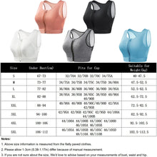 Load image into Gallery viewer, Plus Size Sports Bra Front Closure Longline Bras Padded Workout Crop Tank Top for Running Workout Gym Yoga Vest
