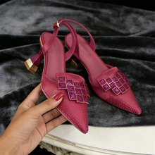 Load image into Gallery viewer, Chic Women’s High Heels – Sparkling Diamond Accents &amp; Sleek Pointed-Toe Design for Parties and Daily Commuting
