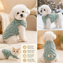 Load image into Gallery viewer, Soft Fleece Pet Vest Swater for Small Dogs Cats Autumn Winter Warm Puppy Clothes Pullover Chihuahua Rabbit Costume Pet Apparel
