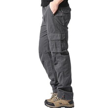 Load image into Gallery viewer, Loose Cotton Tactical Cargo Pants
