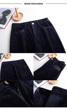 Load image into Gallery viewer, High Waist Corduroy Women's Pants Spring Autumn Winter Fashion Micro Flared Casual Trousers Slimming Warm Long Pants

