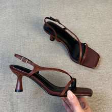 Load image into Gallery viewer, Women High Heels Sandals Designer Dress Shoes Sexy Woman Slippers Luxury Brand Pumps Open Toe Flip Flops Mujer Slides Zapatos
