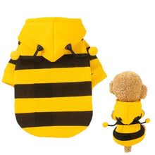 Load image into Gallery viewer, Bee Pet Puppy Coat Apparel Outfit Dog Hoodies Winter Warm Cat Cosplay Costume Holiday Outfit for Small Medium Dogs &amp; Cats
