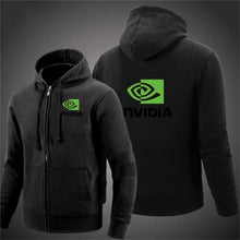 Load image into Gallery viewer, Zippered Printed Slim Hoodie
