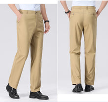 Load image into Gallery viewer, Mens Chino Pants Business Casual Dress Pants Spring Summer Autumn Trousers Lightweight Comfy Pants with Pockets
