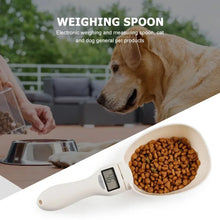 Load image into Gallery viewer, Pet Food Measuring Scoop Electronic Dog Cat Food Measuring Cup Digital Spoon Scale Kitchen Food Scale with LED Display

