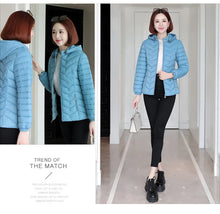 Load image into Gallery viewer, Women`s Winter Jackets Coats Overcoats Women Clothing Warm Slim Coat Lady Ultralight Jacket Female Windproof Parka Clothing
