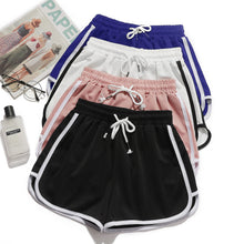Load image into Gallery viewer, Women Yoga Shorts Summer Outer Wear Mid-Waist Casual Loose Straight Pants Lady Stylish Thin Breathable Wide Leg Gym Short Pants
