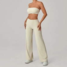 Load image into Gallery viewer, 2PCS Yoga Set Women Yoga Pant Workout Tracksuit Sportswear Gym High Waist Straight Leg Bottoms Fitness Bta Sports Suit XP01
