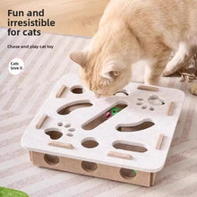 Load image into Gallery viewer, Cat Puzzle Toy Felt Puzzle Box Cat Exercise Toy With Ball Indoor Sports Entertainment Hunting Cat Toys For Indoor Cats
