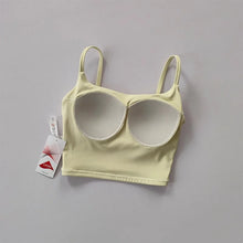 Load image into Gallery viewer, Small Sling Vest Integrated Fixed Gathering Sports Underwear Women's Bra Beauty Back Training Fitness Bra Summer Clothing
