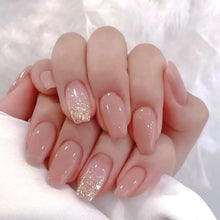 Load image into Gallery viewer, 24pcs Gradient Fake Nails French Ballerina Nail Waterproof Faux Medium Coffin false nails Fingernails Press on Nails Tips
