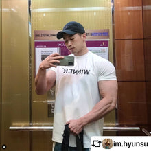 Load image into Gallery viewer, Men Muscle Shirt Slim Fit Bodybuilding Tshirt Men Workout Fitness Shirts Top Tees
