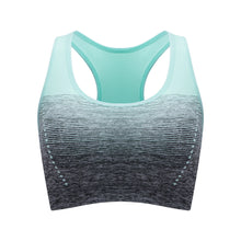 Load image into Gallery viewer, Sports Bra High Stretch Breathable Tops Fitness Women Padded for Running Yoga Gym Crop Bra Gradient Sports Bra for Workout Tops
