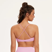 Load image into Gallery viewer, Sports Bras for Women Strappy Bras Open Back Shockproof Quick-Drying Yoga Bra Padded Gym Crop Tops Workout Fitness Bra Women
